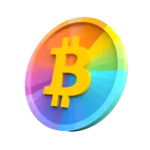 Colored bitcoin coin